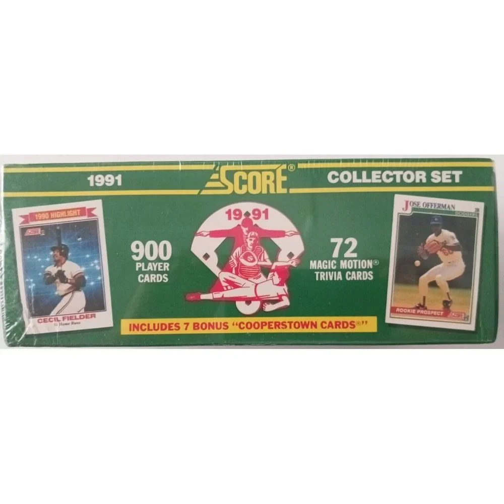 '91 SCORE Collectors Set Factory Sealed 900 Player Cards 72 Magic Motion Trivia - Picture 2 of 11